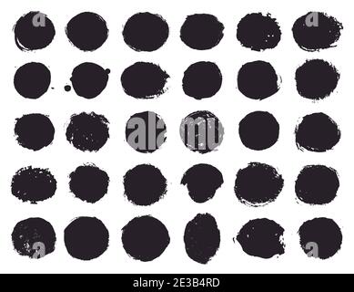 Circle grunge ink spot vector background Stock Vector Image & Art - Alamy