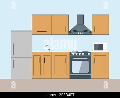 Cook, food kitchen icon flat design Stock Vector