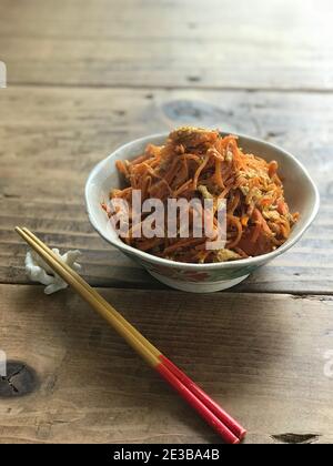 Carrot Shirishiri, Okinawan Cuisine, Japan Stock Photo