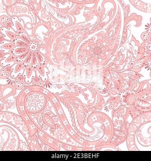 Paisley Pattern. Seamless Asian Textile Background Stock Vector
