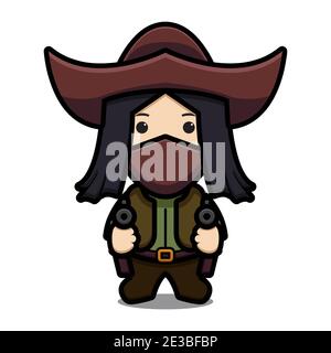 Revolver cowboy icon, cartoon style Stock Vector Image & Art - Alamy