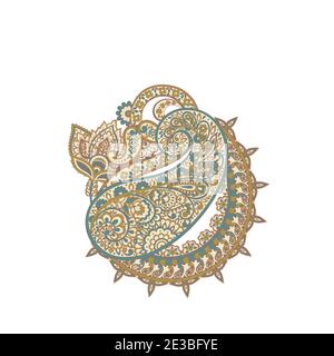 Paisley Floral oriental ethnic Pattern. Vector Damask Ornament Stock Vector