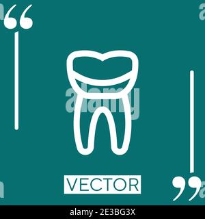 calculus vector icon Linear icon. Editable stroke line Stock Vector