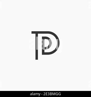 Linear Letter P PP Monogram Logo Vector Template suitable for personal brand or technology company Stock Vector