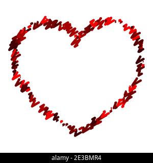 Marker Isolated Heart Stock Vector