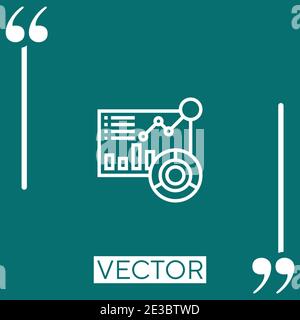 dashboard vector icon Linear icon. Editable stroke line Stock Vector