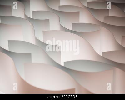 Abstract, background picture of white sheets of paper. Stock Photo