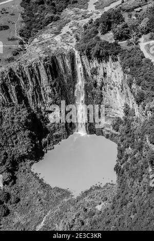 HOWICK, SOUTH AFRICA - Jan 05, 2021: Howick, South Africa, October 19, 2012, Aerial View of Howick Falls in KwaZulu-Natal South Africa Stock Photo
