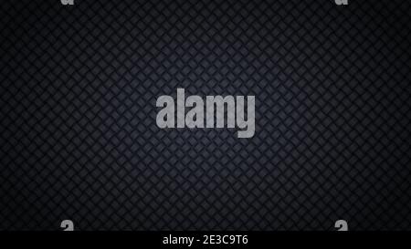 Dark background with lighting. Carbon fiber texture, vector illustration. Stock Vector