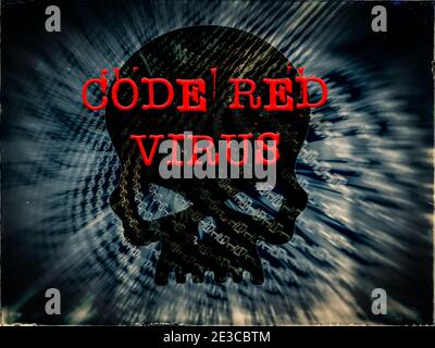 Code Red Virus Stock Photo Alamy