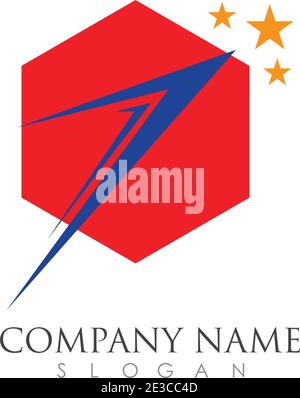 Faster Logo Template vector icon illustration design Stock Vector