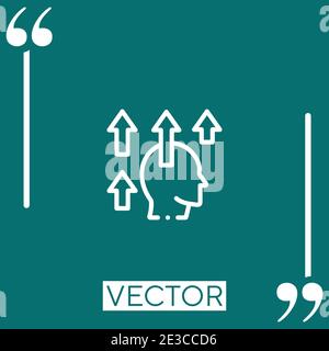 motivation vector icon Linear icon. Editable stroked line Stock Vector