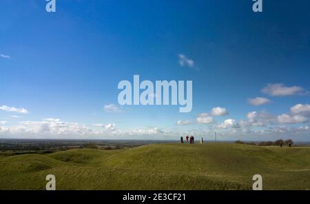 The Hill of Tara, Co. Meath, ancient seat of the High Kings of Ireland until the 6th century AD. It's located near Dunshaughling and Navan, and the Ri Stock Photo