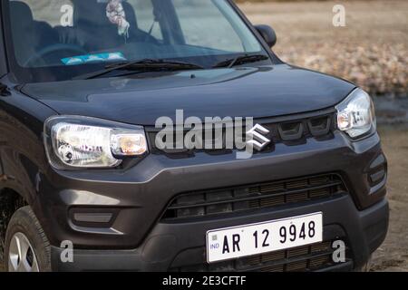 Assam, india - January 10, 2021 : Maruti s presso stock image. Stock Photo