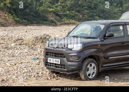 Assam, india - January 10, 2021 : Maruti s presso stock image. Stock Photo