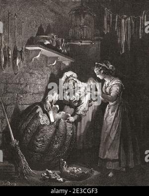 Cinderella by Gustave Dore Stock Photo - Alamy