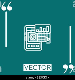 prototype vector icon Linear icon. Editable stroked line Stock Vector