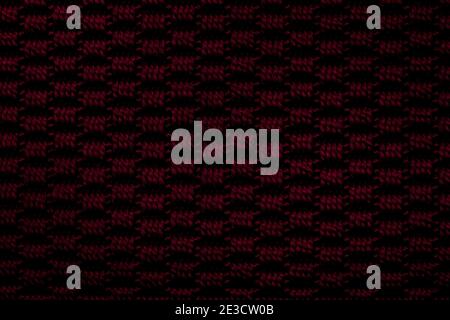 Dark red knitted fabric background texture Stock Photo