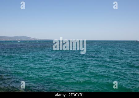 View of the Black Sea from Nessebar Old Town Stock Photo