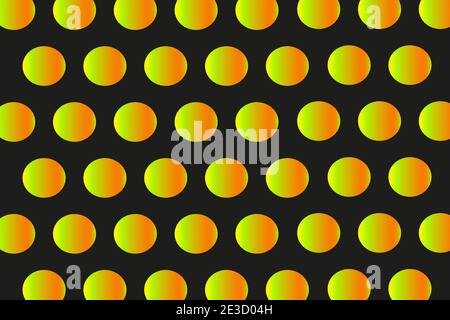 Halftone Orange Gradient Circles Background, Vector Illustration Stock Vector
