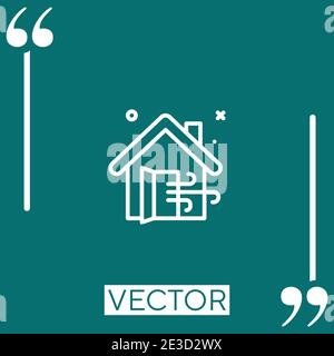 ventilation vector icon Linear icon. Editable stroke line Stock Vector