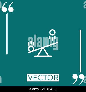 balls vector icon Linear icon. Editable stroked line Stock Vector