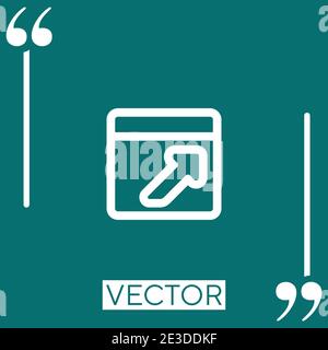 logout outlined interface button Linear icon. Editable stroke line Stock Vector
