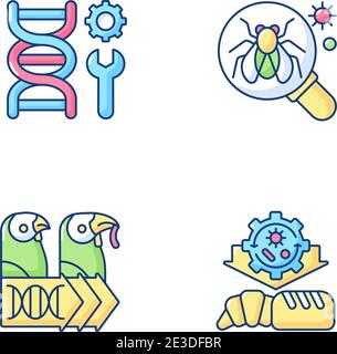 Industrial production RGB color icons set Stock Vector Image & Art - Alamy