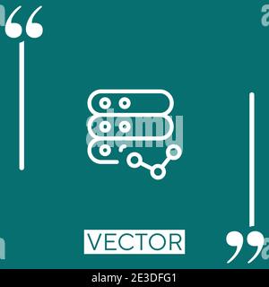 networking Linear icon. Editable stroke line Stock Vector