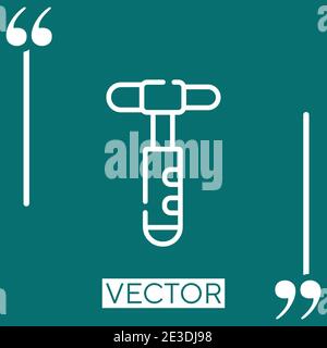 reflex vector icon Linear icon. Editable stroked line Stock Vector