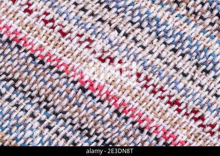 Abstract colorful fabric background and texture space for design. Silk cloth with sweet color. Stock Photo