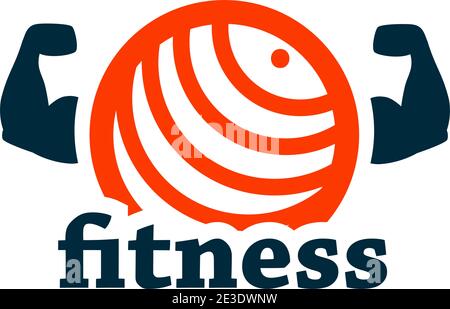 Fitness icon on white for web and mobile. Stock Vector