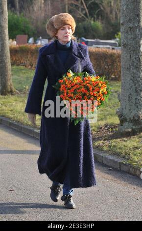 Agnes Soral attending the funeral ceremony of French producer, director and actor Claude Berri at Bagneux cemetery near Paris, France on January 15, 2009. Photo by ABACAPRESS.COM Stock Photo