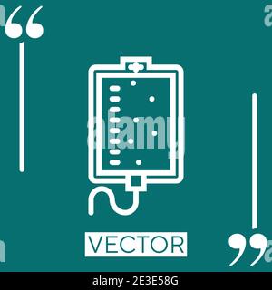perfusion vector icon Linear icon. Editable stroke line Stock Vector