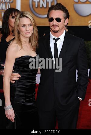 Sean Penn and Robin Wright Penn arriving for the 15th Annual Screen Actors Guild Awards ceremony, held at the Shrine auditorium in Los Angeles, CA, USA on January 25, 2009. Photo by Lionel Hahn/ABACAPRESS.COM Stock Photo