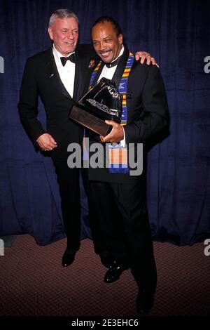 Frank Sinatra and Quincy Jones December 5, 1990. Credit: Ralph Dominguez/MediaPunch Stock Photo