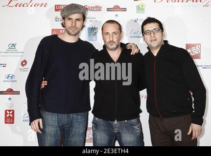 Gregory Fitoussi, Romeo Sarfati, Haim Bouzaglo, attending the 11th Luchon Television Film Festival in Luchon, France on February 6, 2009. Photo by Patrick Bernard/ABACAPRESS.COM Stock Photo