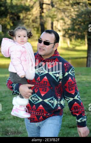 Morocco's King Mohammed VI seen with his second child, daughter Princess Lalla Khadija, in a photo released by the Royal Palace on the 2nd anniversary of the little princess, in Rabat, Morocco, on February 28, 2009. Photo by Balkis Press/ABACAPRESS.COM Stock Photo