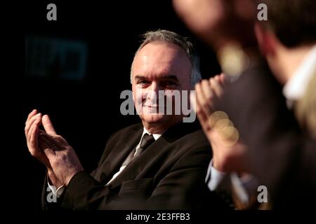 Andre Flajolet, president de l'UMP Pas-de-Calais (62), lors du 'Printemps des Jeunes Populaires' organise par les Jeunes de l'UMP durant 2 jours au Centre de Conferences Europeen Atria d'Arras, France le 7 mars 2009. Photo Sylvain Lefevre/ABA Stock Photo