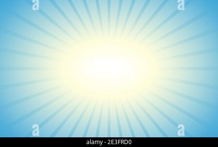 Blue sunlight striped background Stock Vector