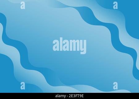 Abstract blue wavy background stylish design Stock Vector
