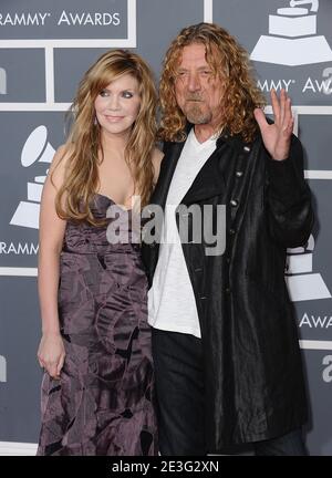 Alison Krauss and Robert Plant arriving at the 51st Annual Grammy Awards, held at the Staples Center in Los Angeles, CA, USA on February 8, 2009. Photo by Lionel Hahn/ABACAUSA.COM (Pictured : Alison Krauss, Robert Plant) Stock Photo