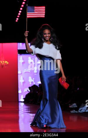 A model walks the runway at the Barbie Runway Show during Mercedes Benz Fashion Week Fall 2009 at Bryant Park in New York City, NY, USA on February 14, 2009. Photo by Gregorio Binuya/ABACAUSA.COM Stock Photo