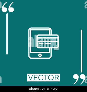ipad vector icon Linear icon. Editable stroked line Stock Vector