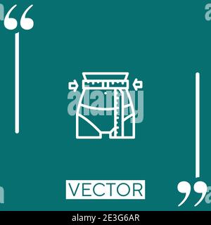 diet vector icon Linear icon. Editable stroke line Stock Vector
