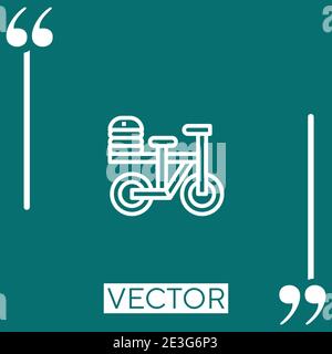 delivery vector icon Linear icon. Editable stroked line Stock Vector