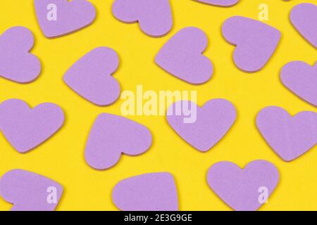 mosaic background with heart shapes to remember valentine's day Stock Photo