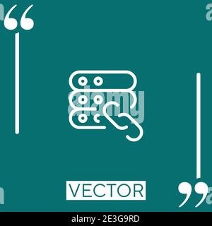 link Linear icon. Editable stroke line Stock Vector
