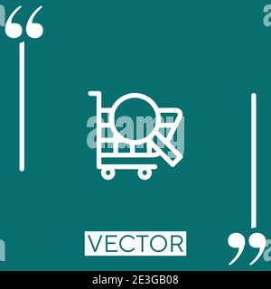 market research vector icon Linear icon. Editable stroke line Stock Vector