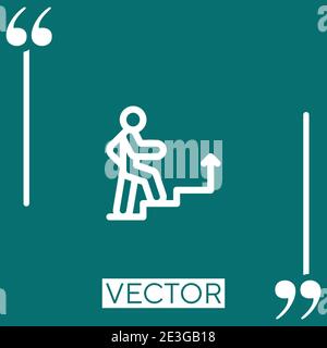 success vector icon Linear icon. Editable stroked line Stock Vector